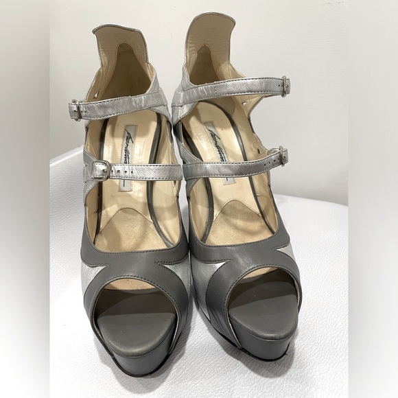 Brian Atwood Open Toe Pumps sz 8.5 - Picture 2 of 11
